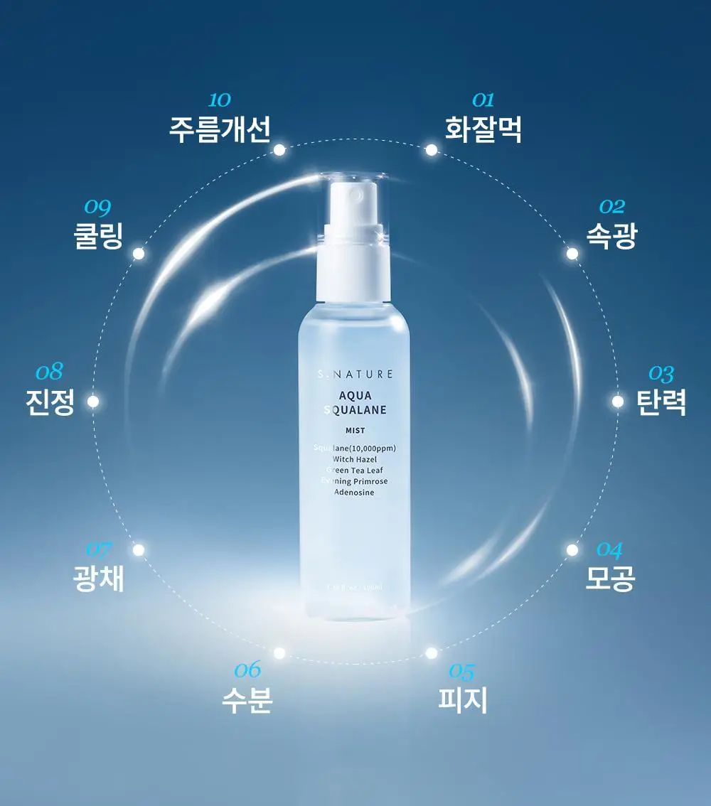 [속광탄력 부스팅미스트] 에스네이처 아쿠아 스쿠알란 미스트 100ml 더블기획 상세페이지 14